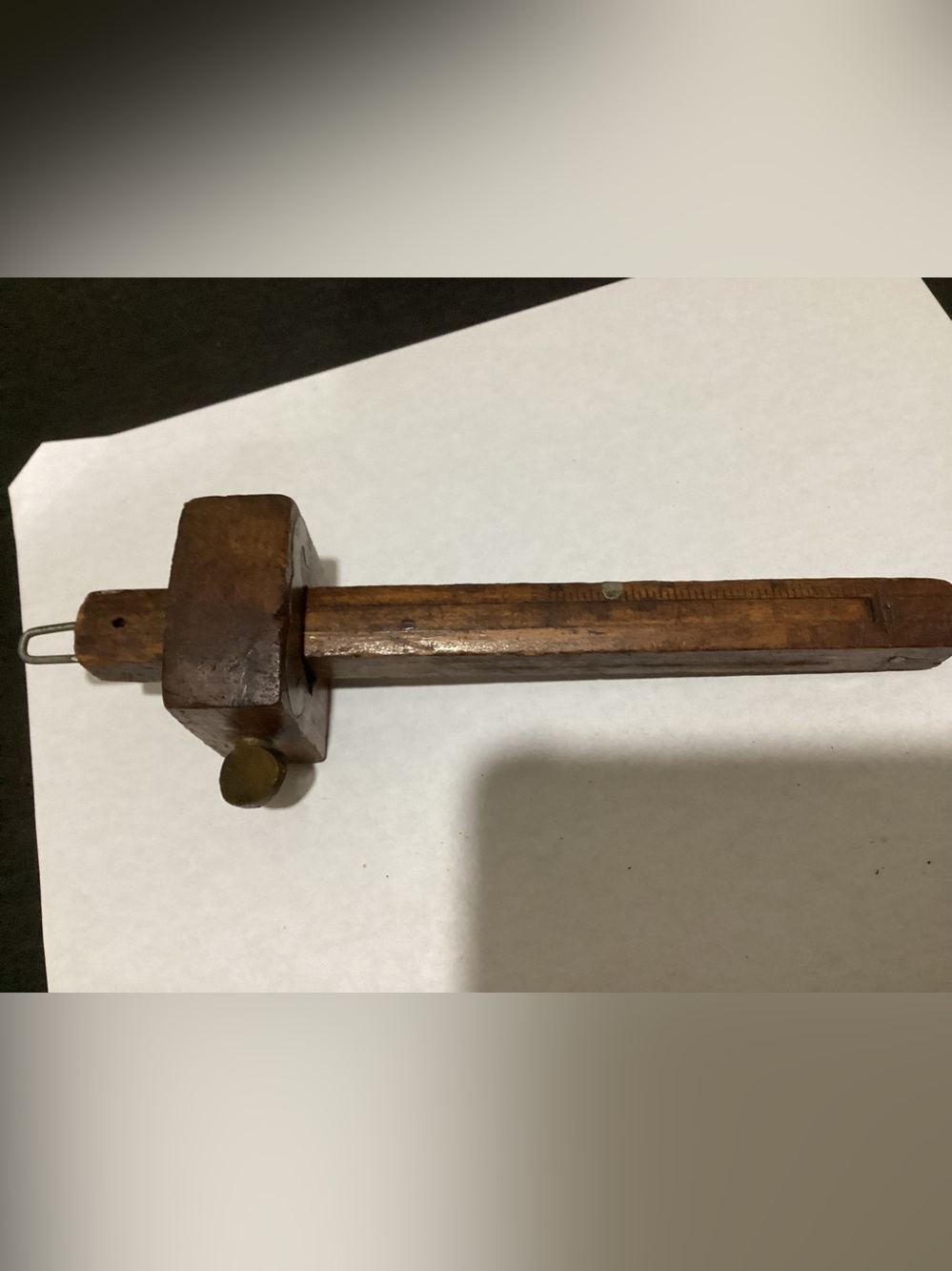 Antique wooden Stanley Marking Gauge Fundamental mental layout tool used for